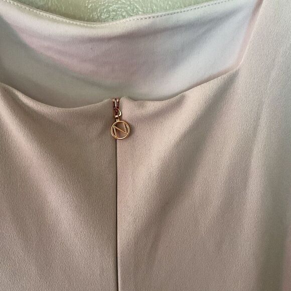 Nookie Sz L Rendezvous Nude Pink Midi Dress body con Stretch NWT $239 Revolve - Picture 8 of 12